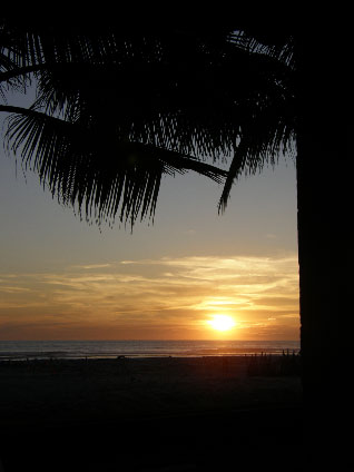 Sunset from Hotel Pacific Paradise, Costa de Sol, El Salvador